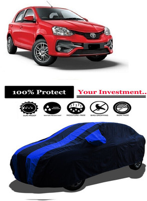 Amexride Car Cover For Toyota Etios Liva 1.4 VXD Dual Tone Diesel (With Mirror Pockets)(Multicolor)
