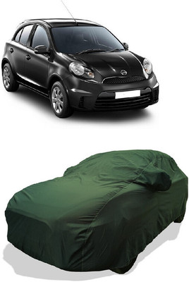 Coxtor Car Cover For Nissan Micra Active XL Option Petrol (With Mirror Pockets)(Green)