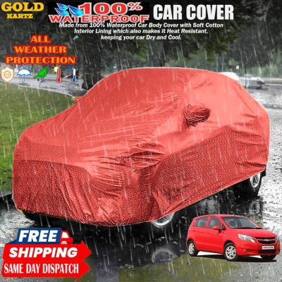 GOLDKARTZ Car Cover For Chevrolet Sail UVA(Red)