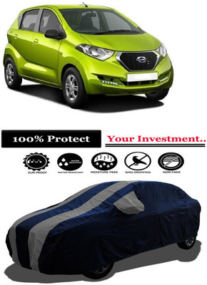 Amexride Car Cover For Datsun Redi-Go S Petrol (With Mirror Pockets)(Grey)