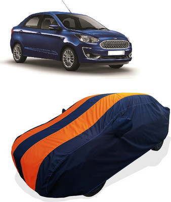 Coxtor Car Cover For Ford Figo Aspire 1.5 TDCi Trend (With Mirror Pockets)(Orange)