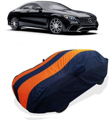 Coxtor Car Cover For Mercedes Benz S-Class AMG S63 Coupe Petrol (With Mirror Pockets)(Orange)