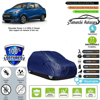 Tamanchi Autocare Car Cover For Hyundai Xcent 1.2 CRDi S Diesel(Blue)