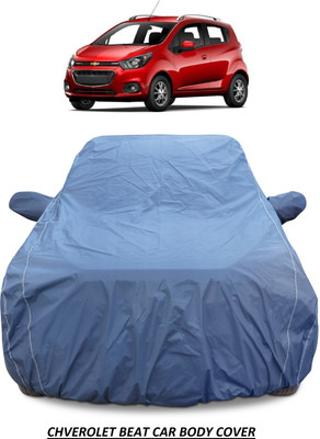 AUTOFIT Car Cover For Chevrolet Beat (With Mirror Pockets)(Blue)
