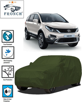 FRONCH Car Cover For Tata Hexa (With Mirror Pockets)(Green)
