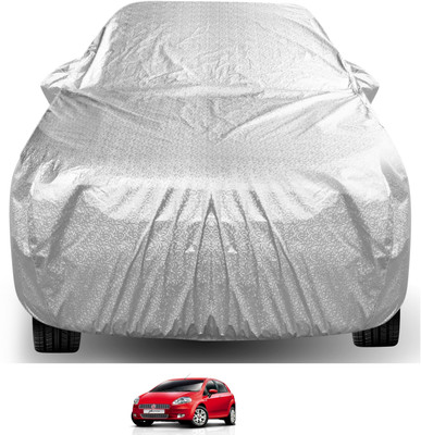Auto Hub Car Cover For Fiat Punto (With Mirror Pockets)(Silver)