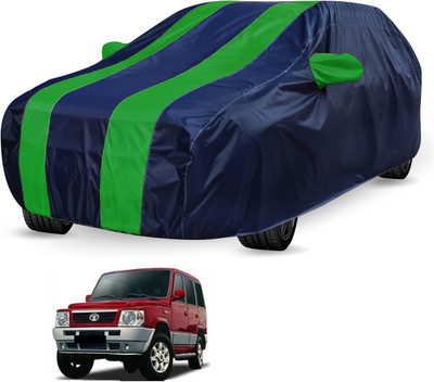 Auto Hub Car Cover For Tata Sumo (Without Mirror Pockets)(Black, Green)