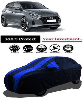 Amexride Car Cover For Hyundai i20 Sportz AT (With Mirror Pockets)(Multicolor)