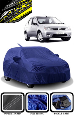FRONCH Car Cover For Mahindra Logan (With Mirror Pockets)(Blue)