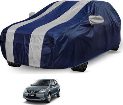 Auto Hub Car Cover For Toyota Etios Liva (Without Mirror Pockets)(Black, Grey)