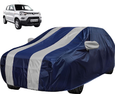 MOCKHE Car Cover For Maruti S-Presso (With Mirror Pockets)(Silver)