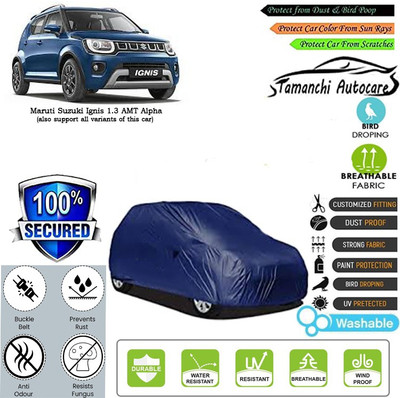 Tamanchi Autocare Car Cover For Maruti Suzuki Ignis 1.3 AMT Alpha(Blue)