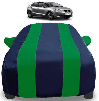 Auto Hub Car Cover For Maruti Suzuki Baleno (With Mirror Pockets)(Green)