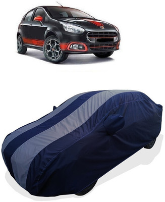 Coxtor Car Cover For Fiat Abarth Punto (With Mirror Pockets)(Grey)