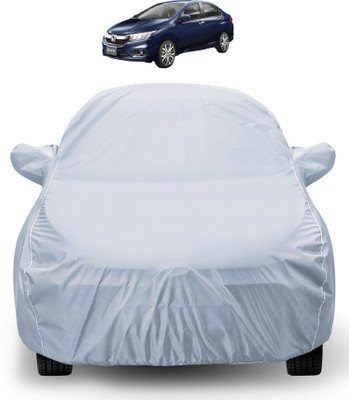 Auto Hub Car Cover For Honda City (With Mirror Pockets)(Silver)