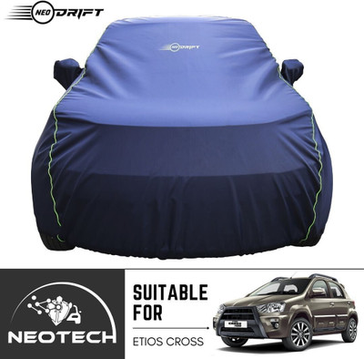 Neodrift Car Cover For Toyota Etios Cross (With Mirror Pockets)(Blue)