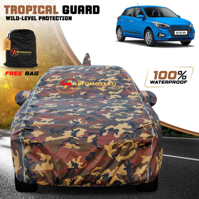 AUTOMOZEXO Car Cover For Hyundai Elite i20 (With Mirror Pockets)(Multicolor)