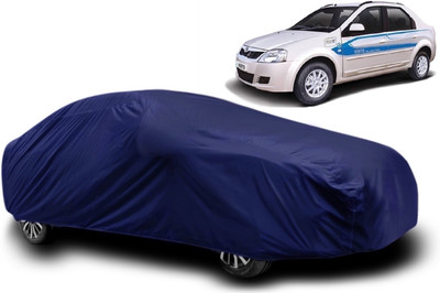 S Shine Max Car Cover For Mahindra e-Verito (With Mirror Pockets)(Blue)