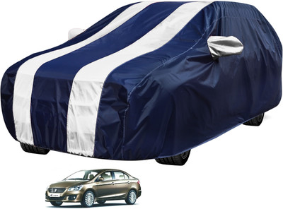 Auto Hub Car Cover For Maruti Suzuki Ciaz (Without Mirror Pockets)(Black, White)