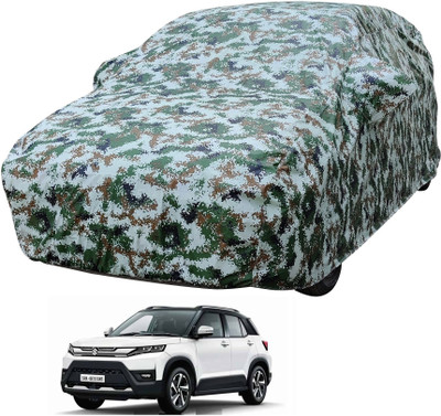 Auto Hub Car Cover For Maruti Vitara Brezza (With Mirror Pockets)(Multicolor)