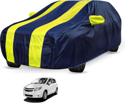 Auto Hub Car Cover For Chevrolet Sail UVA (Without Mirror Pockets)(Black, Yellow)