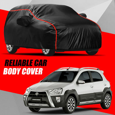 AXLOZ Car Cover For Toyota Etios Cross (With Mirror Pockets)(Multicolor)