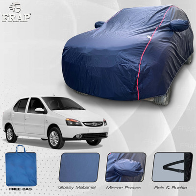 Frap Car Cover For Tata Indigo, Indigo CS, Indigo DLS, Indigo eCS (With Mirror Pockets)(Blue, Red)