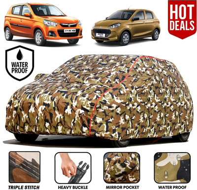 DRINAY Car Cover For Maruti Suzuki Alto K10 (With Mirror Pockets)(Multicolor)
