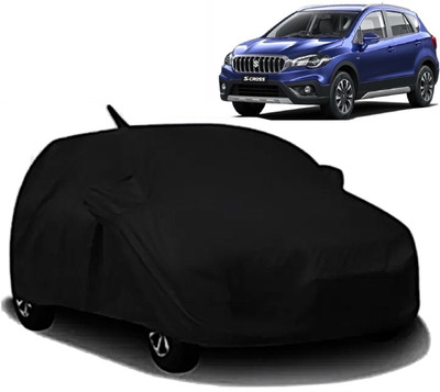 S Shine Max Car Cover For Maruti Suzuki S-Cross (With Mirror Pockets)(Black)