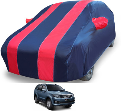 MOCKHE Car Cover For Toyota Fortuner Old (With Mirror Pockets)(Red)