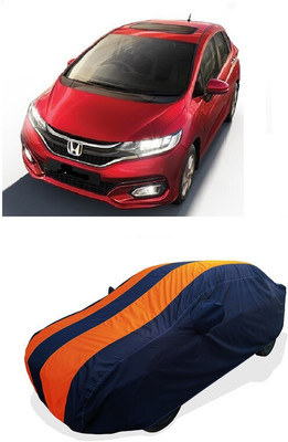 Coxtor Car Cover For Honda Jazz 1.2 V AT i VTEC (With Mirror Pockets)(Orange)