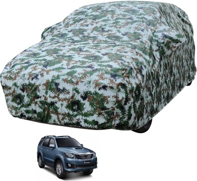 Auto Hub Car Cover For Toyota Fortuner Old (With Mirror Pockets)(Multicolor)