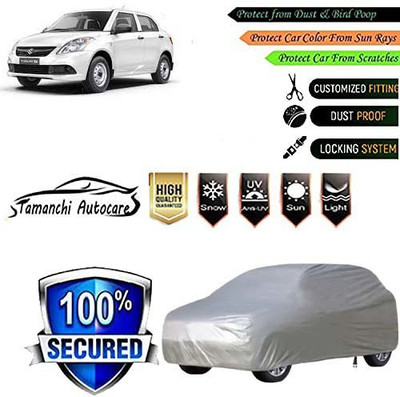 Tamanchi Autocare Car Cover For Maruti Swift Dzire(Silver)