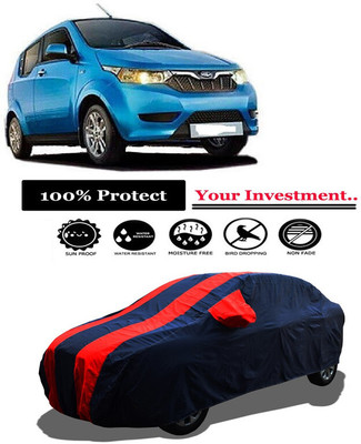 Amexride Car Cover For Mahindra e2oPlus P4 (With Mirror Pockets)(Red)