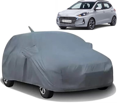 S Shine Max Car Cover For Hyundai Grand i10 Nios (With Mirror Pockets)(Grey)
