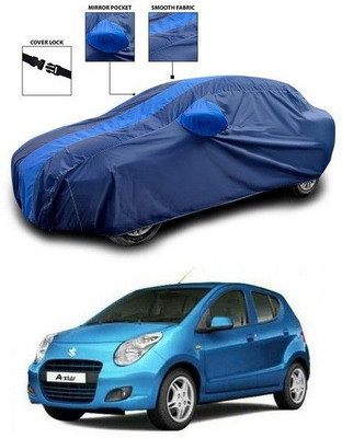 ANTHUB Car Cover For Maruti Suzuki Alto 800 (With Mirror Pockets)(Blue)