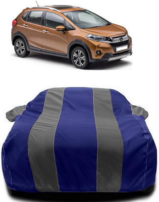 Autoprime Car Cover For Honda WRV (With Mirror Pockets)(Grey, Blue)