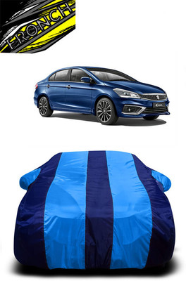 FRONCH Car Cover For Maruti Suzuki Ciaz (With Mirror Pockets)(Blue)