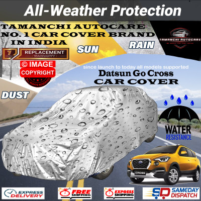 Tamanchi Autocare Car Cover For Datsun Go-Cross(Silver)