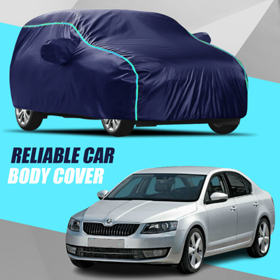 R Rayvin Star Car Cover For Skoda Octavia (With Mirror Pockets)(Multicolor)