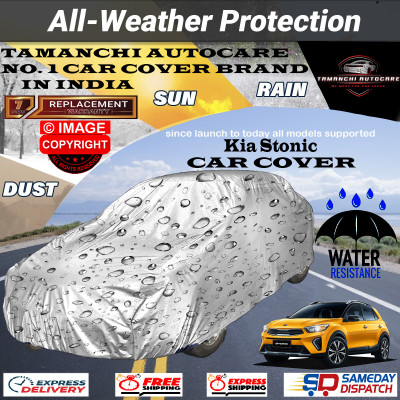 Tamanchi Autocare Car Cover For Kia Stonic(Silver)