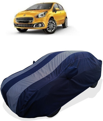 Coxtor Car Cover For Fiat Abarth Punto EVO 1.2 Dynamic (With Mirror Pockets)(Grey)