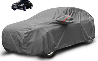 Auto Hub Car Cover For Nissan Sunny (With Mirror Pockets)(Grey)