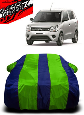 J S R Car Cover For Maruti Suzuki Wagon R LXI Opt Petrol (With Mirror Pockets)(Green, Blue)