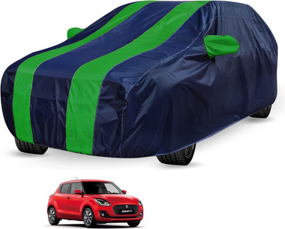 Auto Hub Car Cover For Maruti Suzuki Swift (Without Mirror Pockets)(Blue, Green, For 2018 Models)