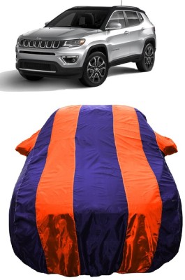 Wegather Car Cover For Jeep Compass 2.0 Limited Plus 4X4 Diesel (With Mirror Pockets)(Orange)