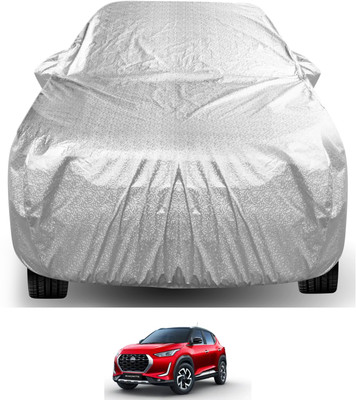 Auto Hub Car Cover For Nissan Magnite (With Mirror Pockets)(Silver)