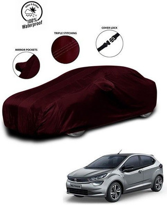 ANTHUB Car Cover For Tata Altroz (With Mirror Pockets)(Red)