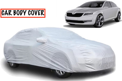 AXLOZ Car Cover For Skoda Laura (With Mirror Pockets)(Silver)