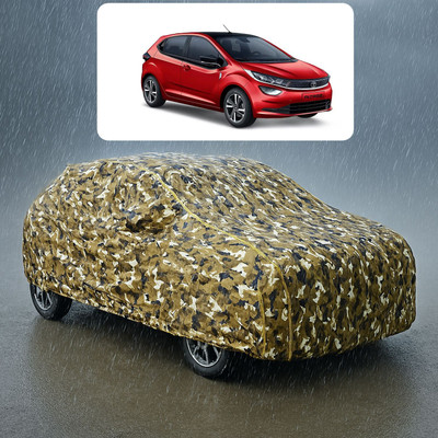 PAGORA Car Cover For Tata Altroz XE Diesel (With Mirror Pockets)(Yellow, White)